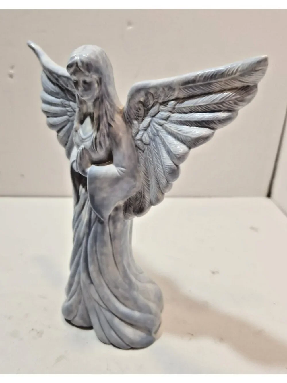 Vintage Praying Ceramic Angel Figurine 7.5